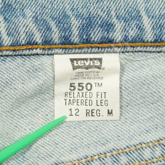 VIntage Levis 550 Jeans Womens 30 Blue Relaxed Fit Tapered Leg 90s Made In USA - Picture 7 of 8
